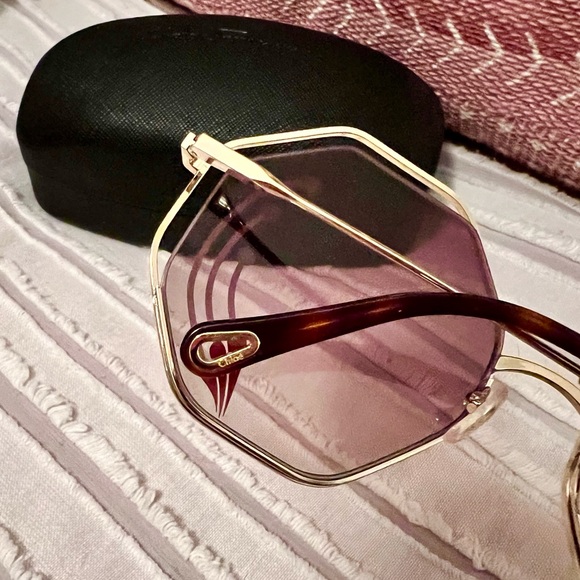 New Chloé Round Gradient Sunglasses - Picture 9 of 12